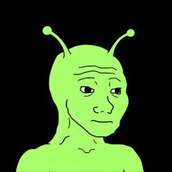 ALIEN WOJAK (AJAK) logo