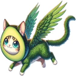 Flying Avocado Cat (FAC) logo
