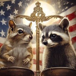 Justice for Pnut and Fred (JUSTICE) logo