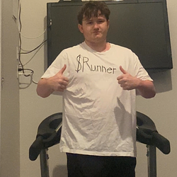 live on treadmill till 100mill (RUNNER) logo