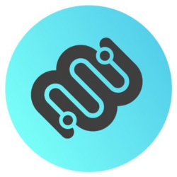 Moonwalk Fitness (MF) logo