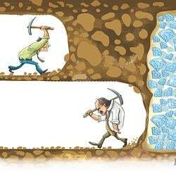 Never Give Up (MINER) logo