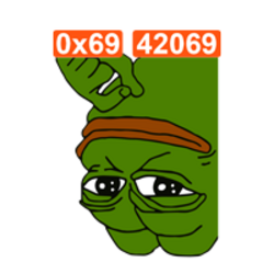Pepe Inverted (ƎԀƎԀ) logo