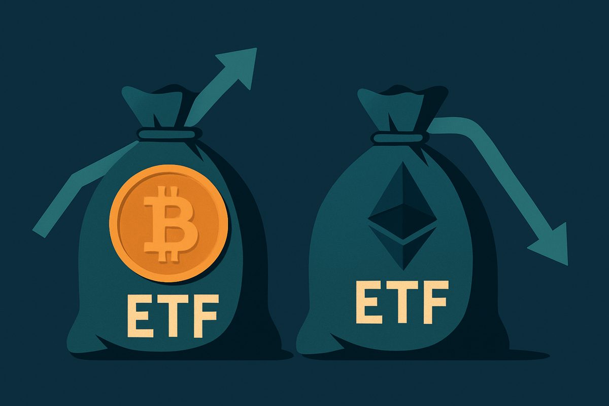 Bitcoin ETFs See $119M Inflow, Ether ETFs Mark Sixth Straight Outflow