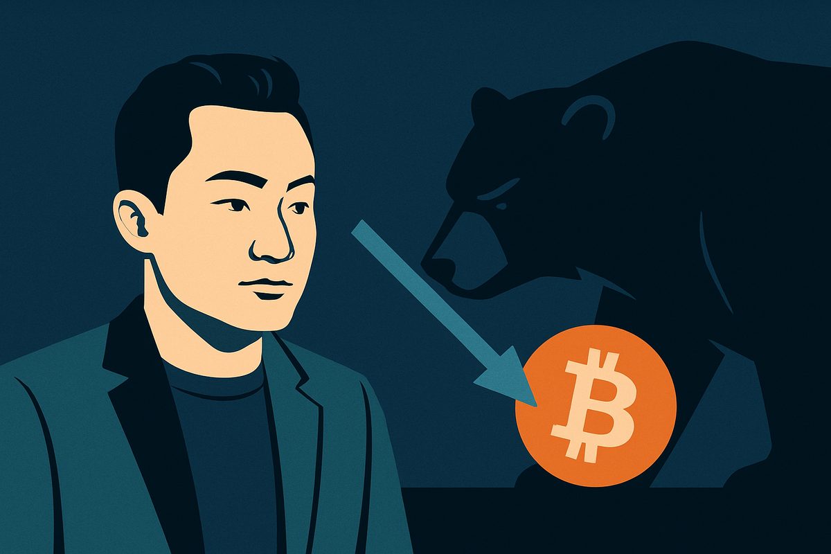 Justin Sun Sold 80–90% of ETH; Turns Bearish on BTC