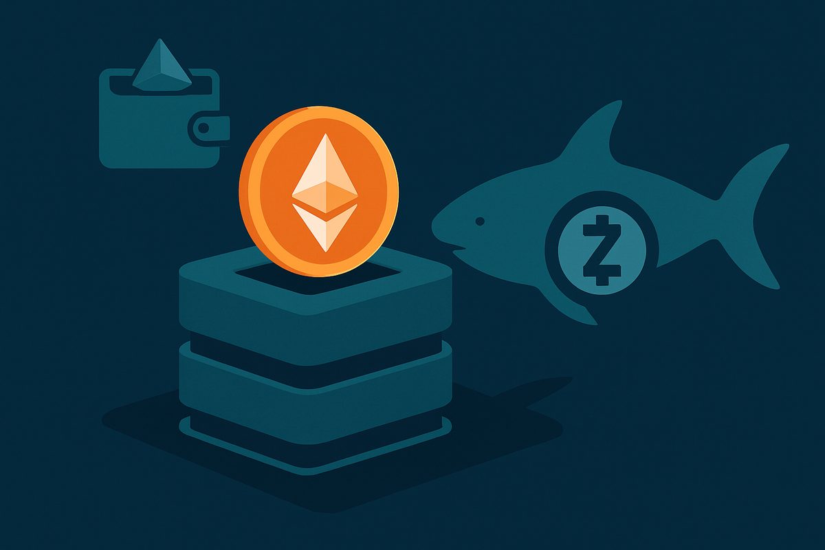 SharpLink adds 42,074 ETH to staking; whales accumulate ZEC