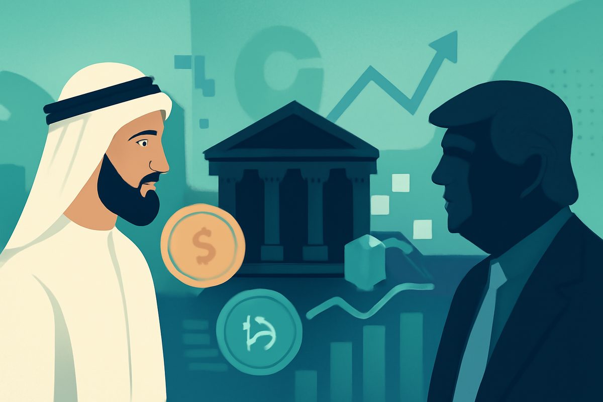 Abu Dhabi Sheikh Takes 49% Stake in Trump-Linked Crypto Bank Holding