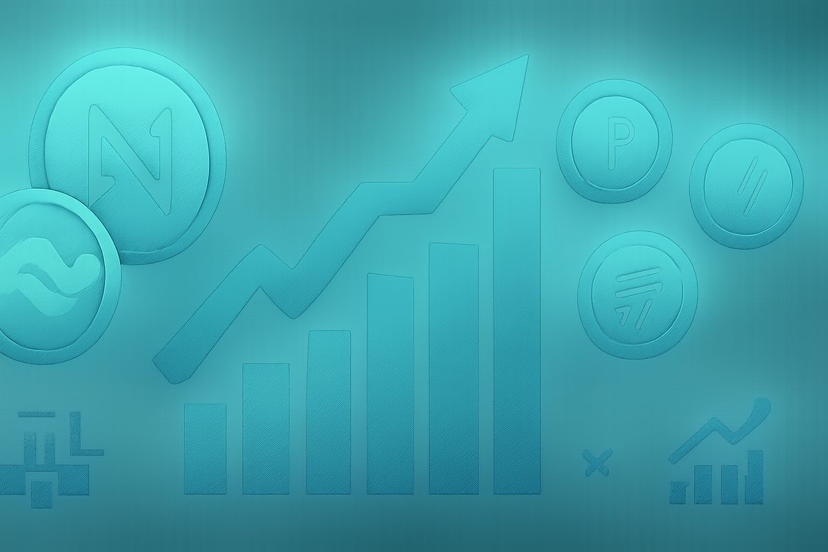 Топ криптовалют за неделю: лидеры роста по данным CoinMarketCap